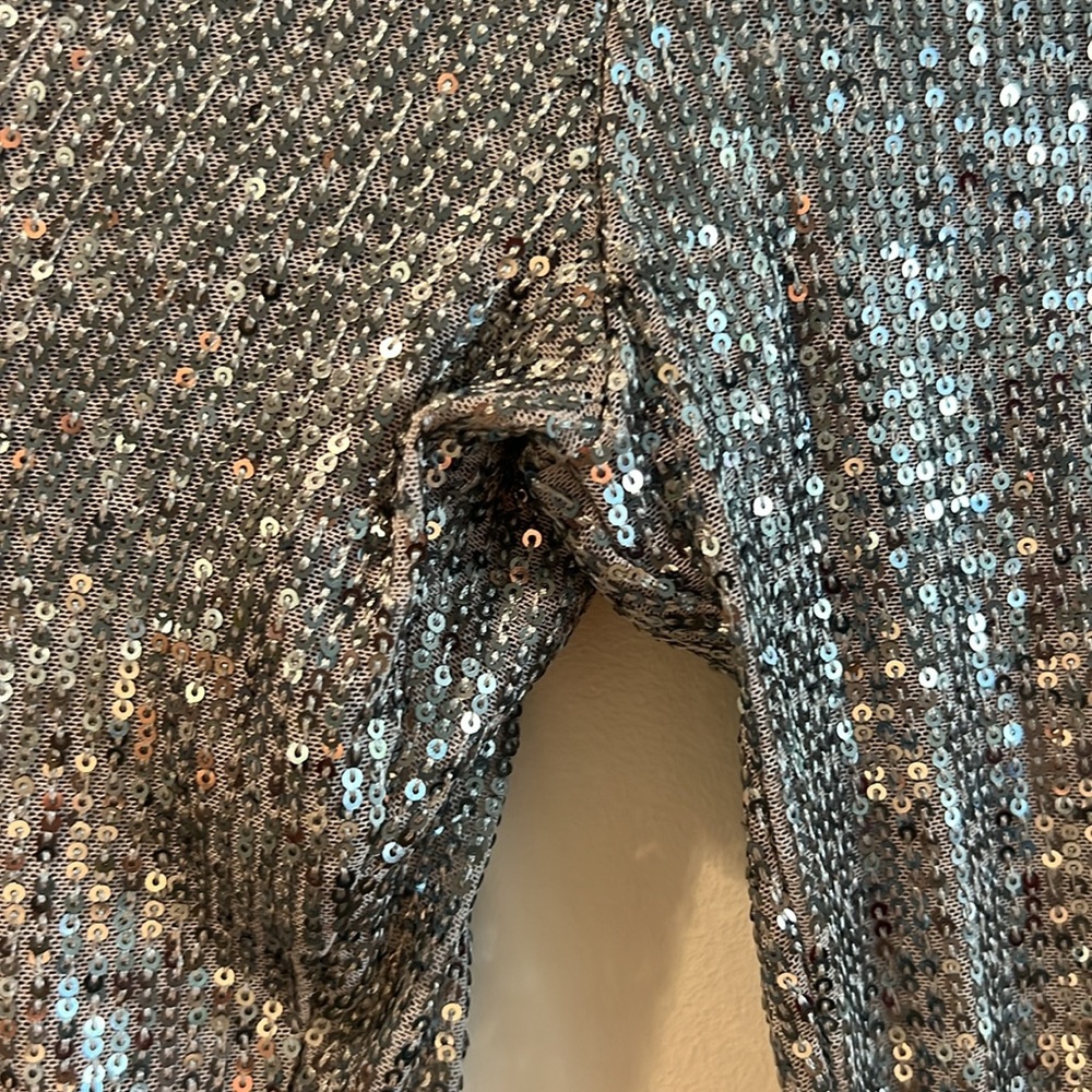 Sequined silver pants size USA size 4 - Picture 6 of 6